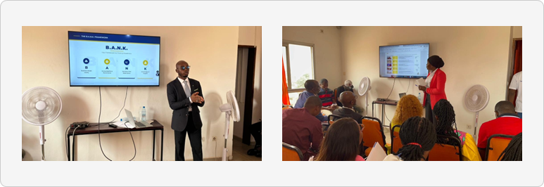 Representatives of Prima Finance delivering Session Two