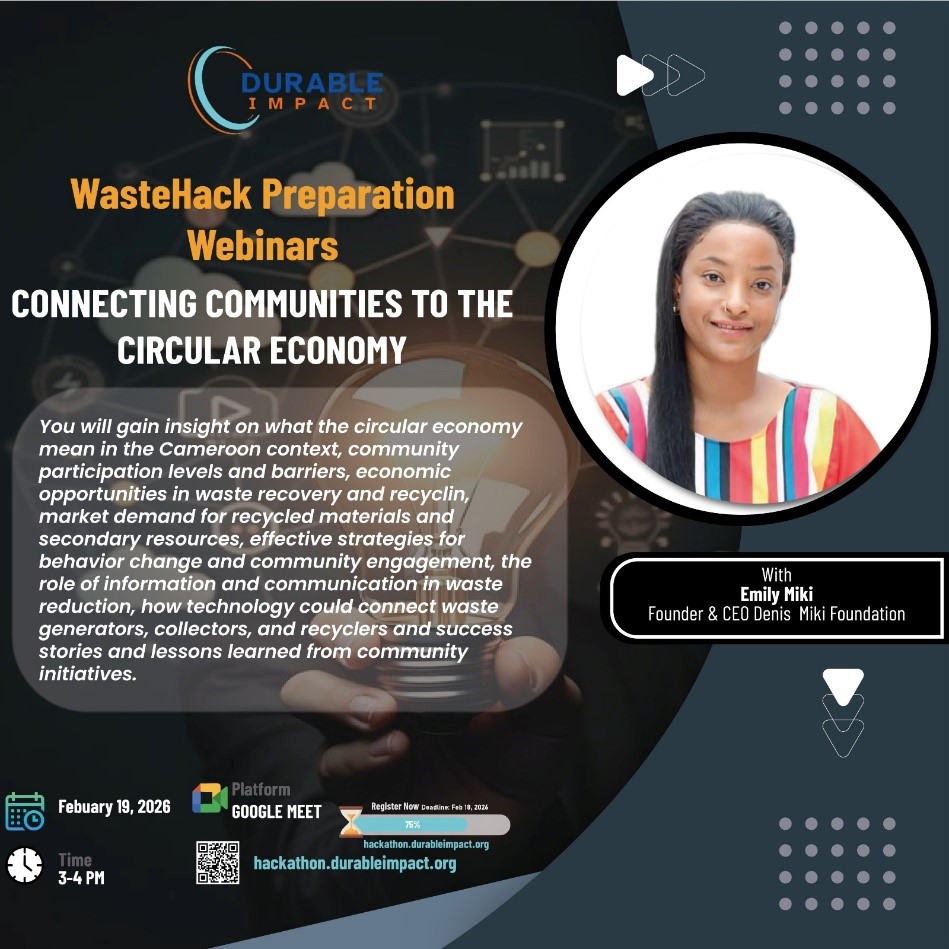 Emily Miki presenting at WasteHack webinar