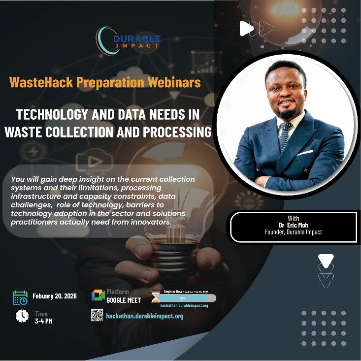 Dr. Eric Moh presenting at WasteHack webinar